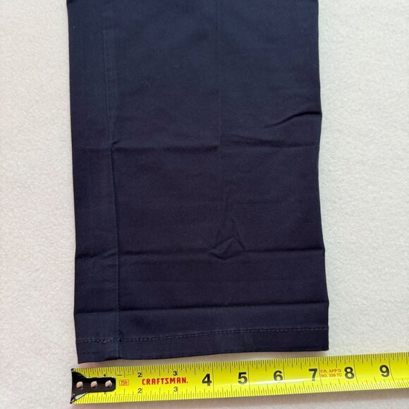 Liz Claiborne Women's Stretch Classic Navy Chino Pants 12 Tall NWT - Picture 10 of 11